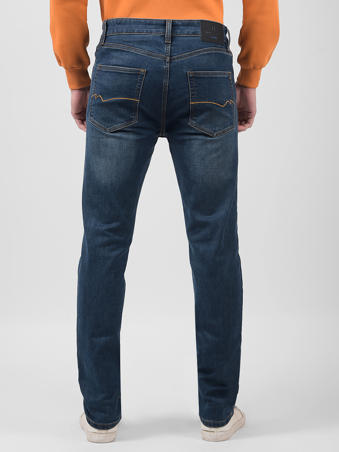 Numero Uno Men Solid Dark Blue Jeans